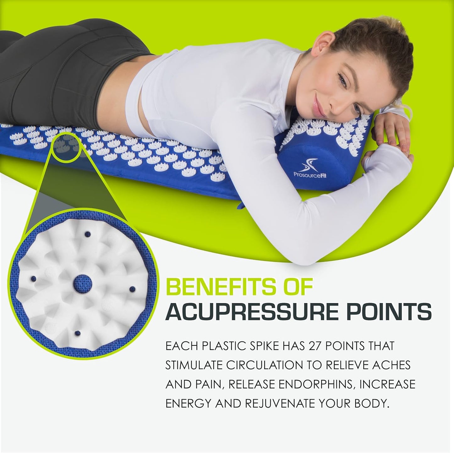 Acupressure Mat Set For Deep Muscle Relaxation encalife