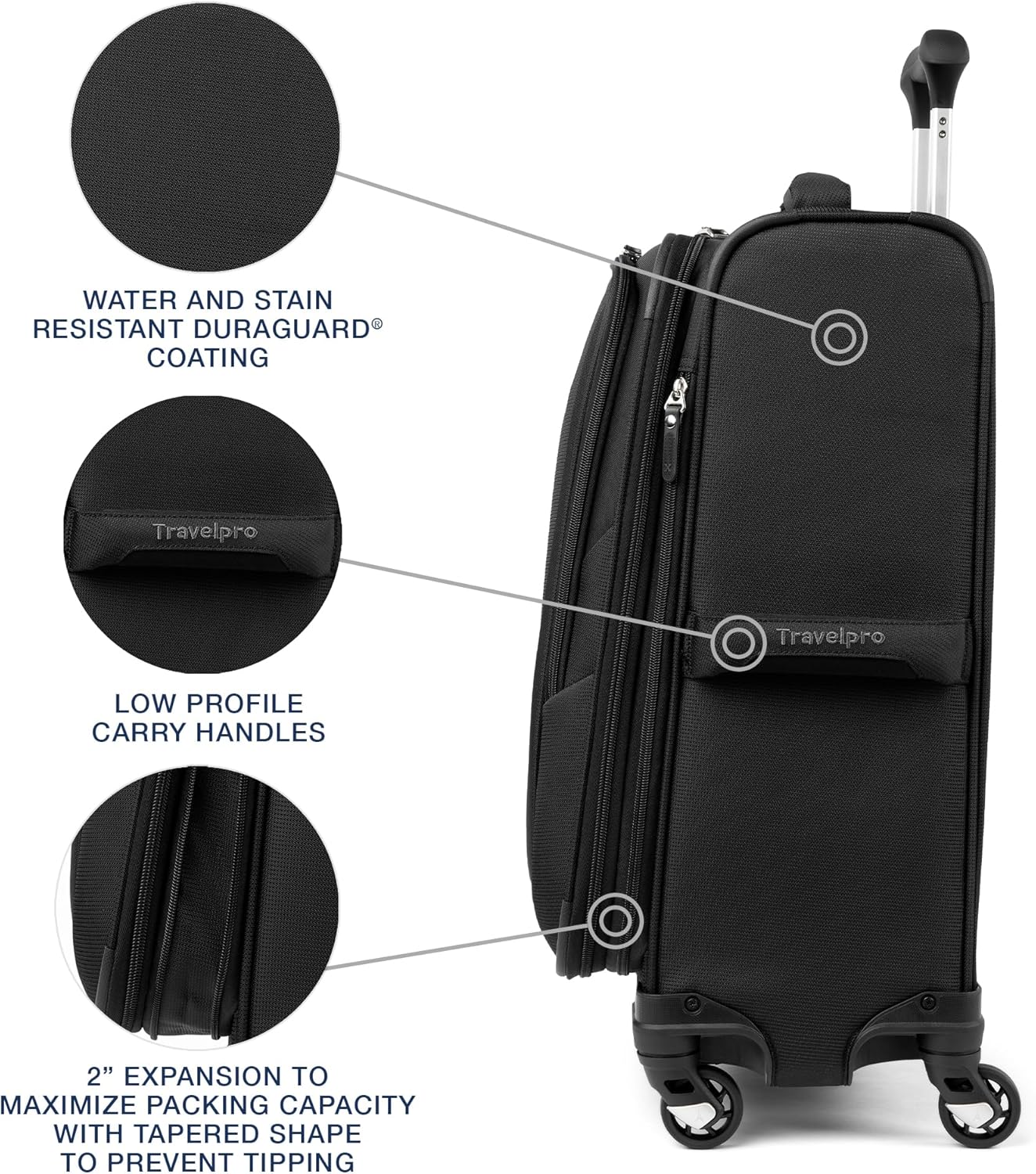 Maxlite 5 Carry-On Luggage I Lightweight Expandable Spinner encalife