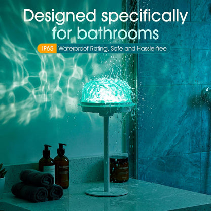 Waterproof RGB Water Ripple Projector Shower Lamp encalife