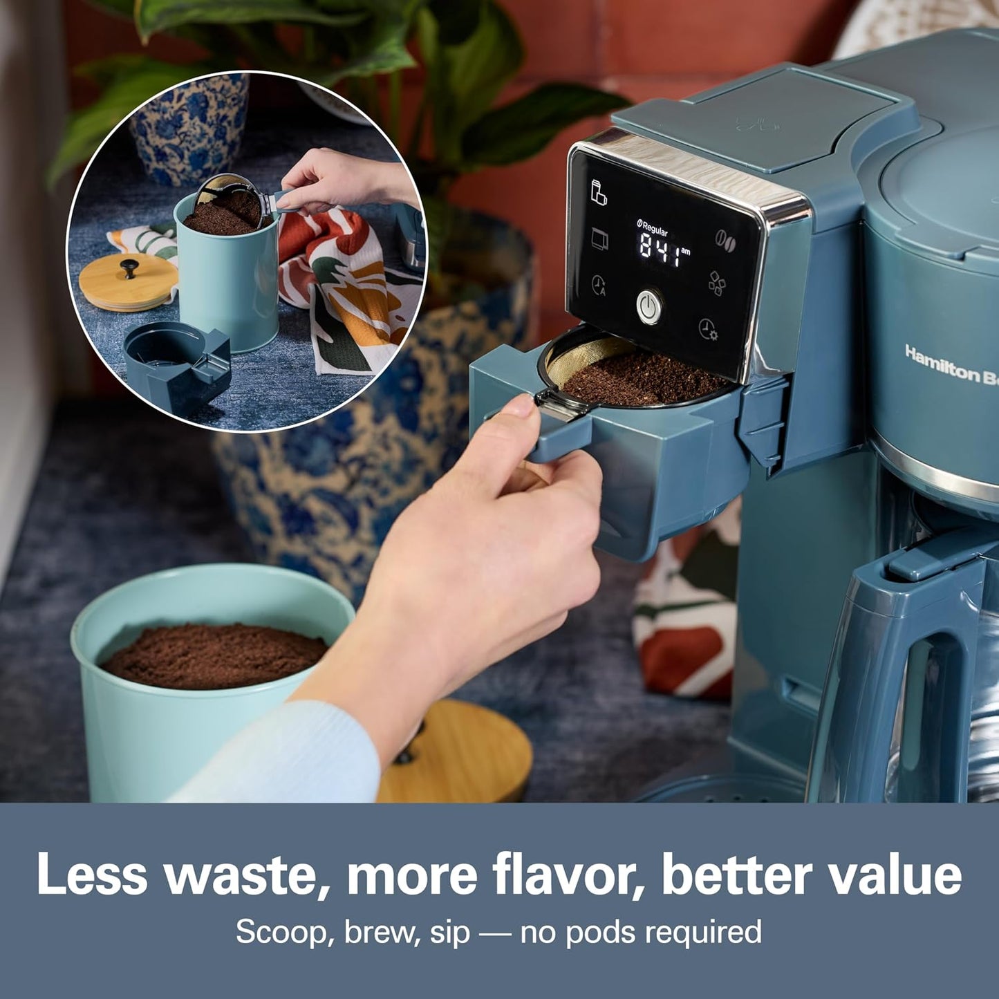 2-Way Hot Iced Single Serve Coffee Maker encalife