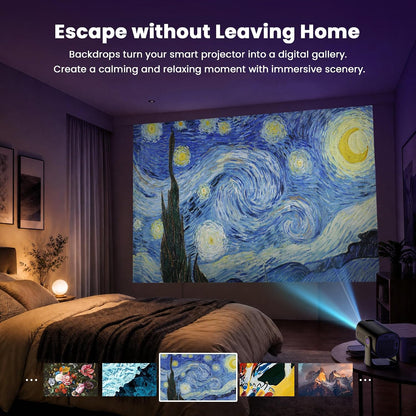 Portable Smart Bedroom Projector encalife