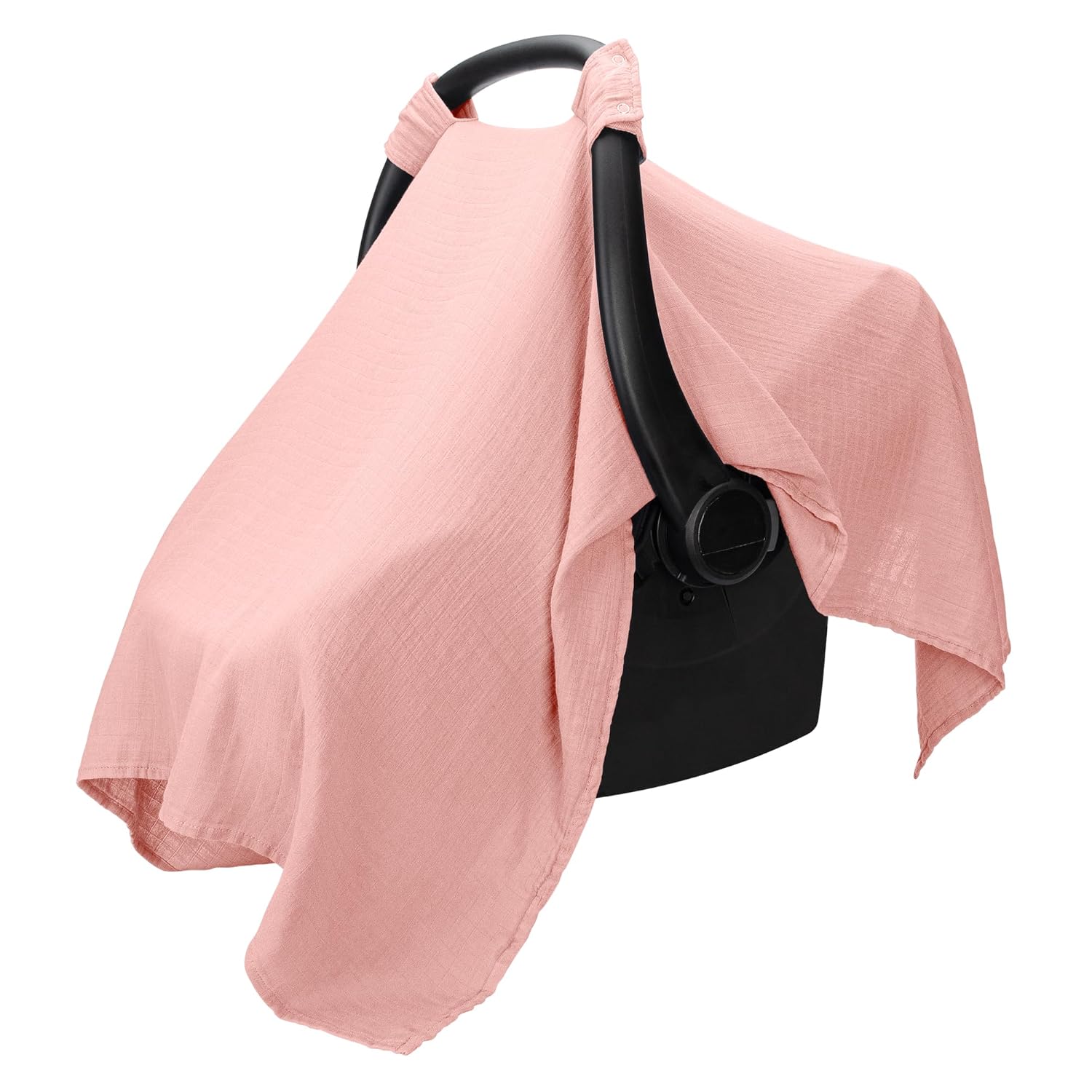 Breathable Bamboo Muslin Baby Car Seat Canopy Sage encalife