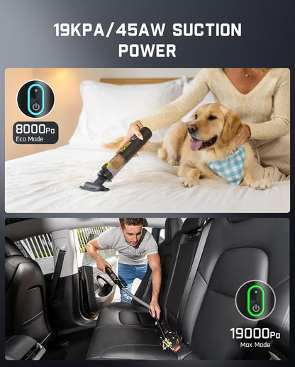 Cordless Handheld Car Vacuum Air Duster Kit encalife