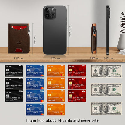 Slim Wallets for Men I Pop-Up Card Holder encalife