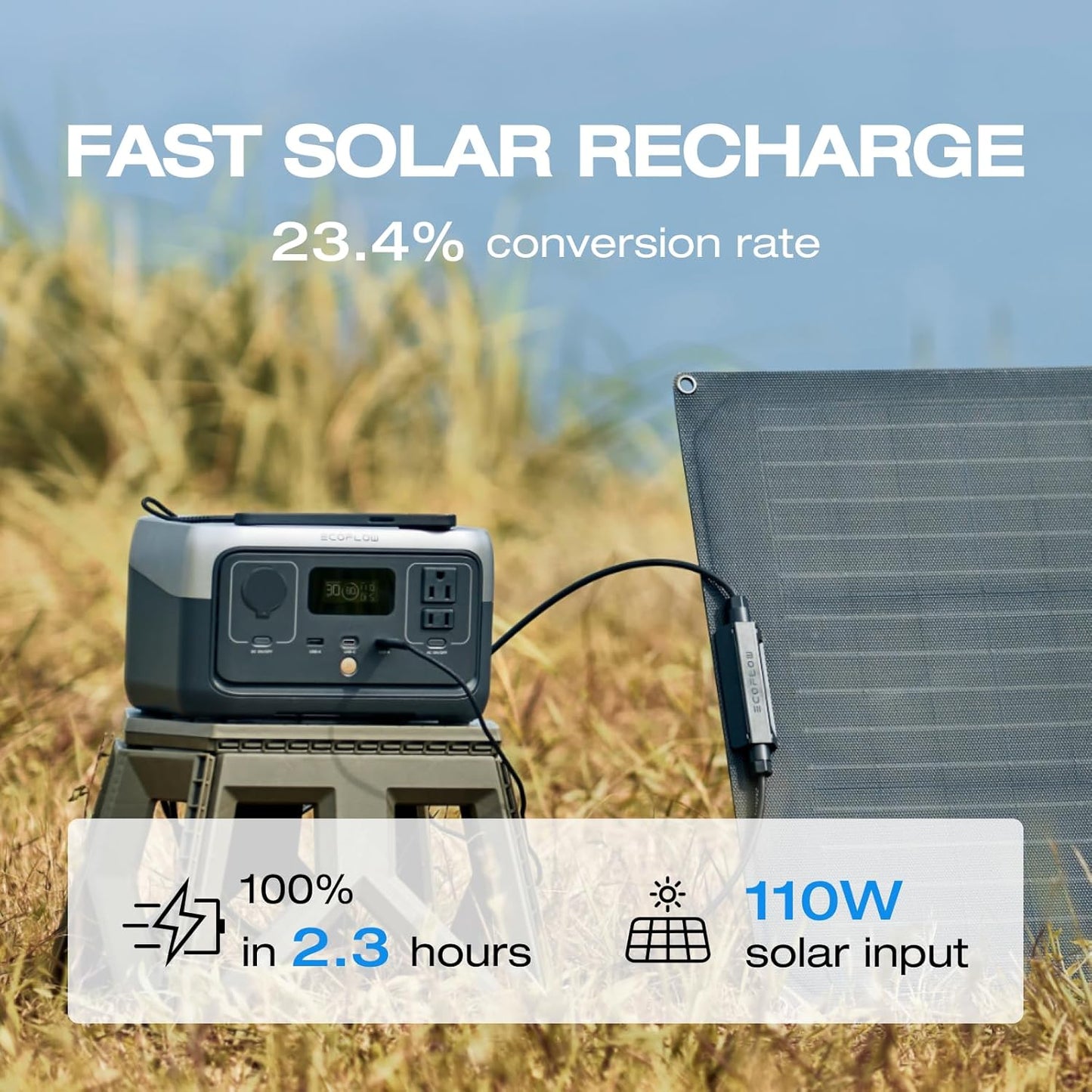 EcoFlow RIVER 2 Portable Power Station 256Wh I Fast Charging encalife