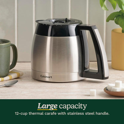 12-Cup Programmable Thermal Carafe Drip Coffee Maker encalife