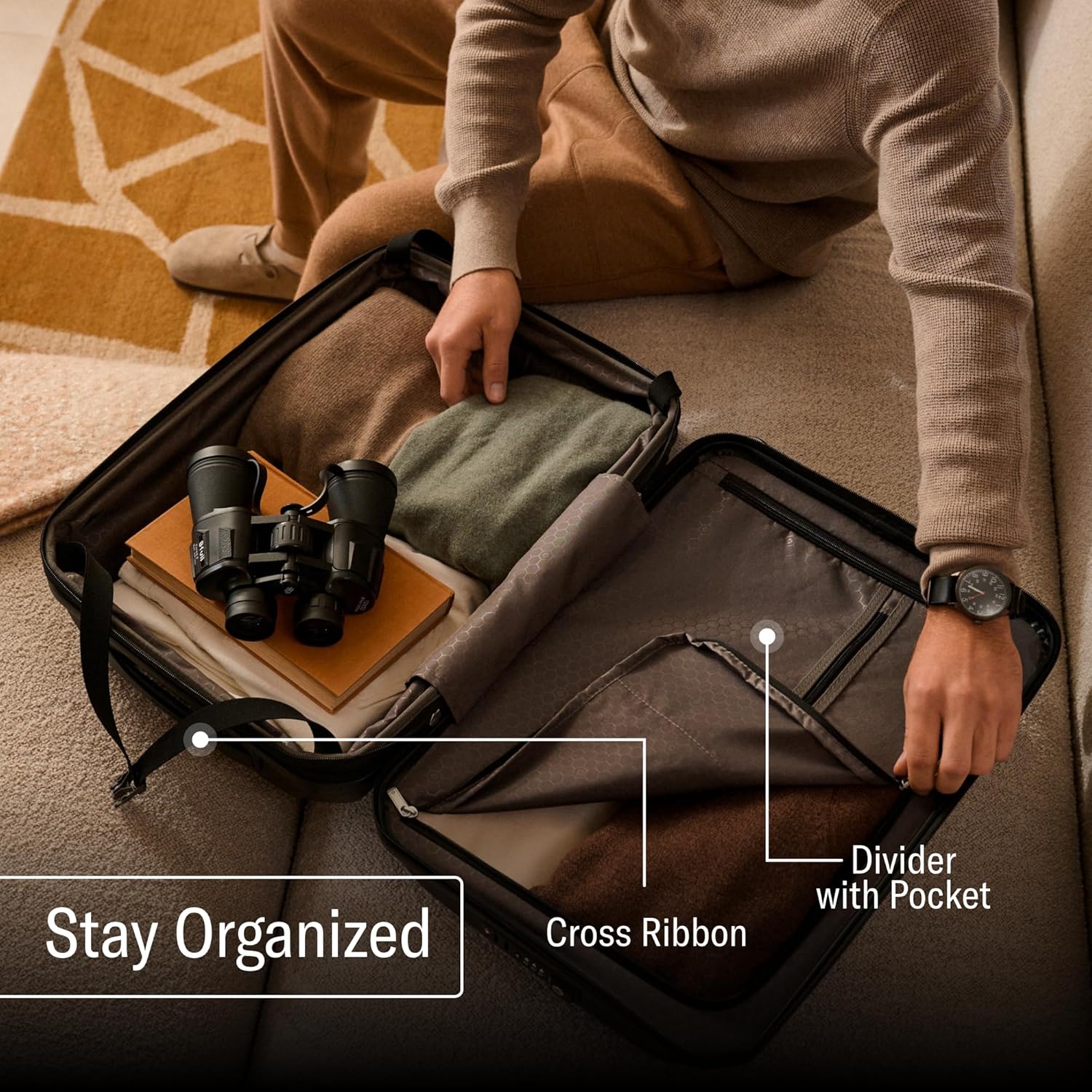 Carry-On Luggage I Hardside Spinner Suitcase encalife