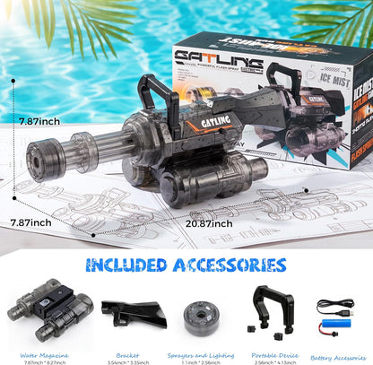 Electric LED Water Gun I Rechargeable Squirt Blaster encalife
