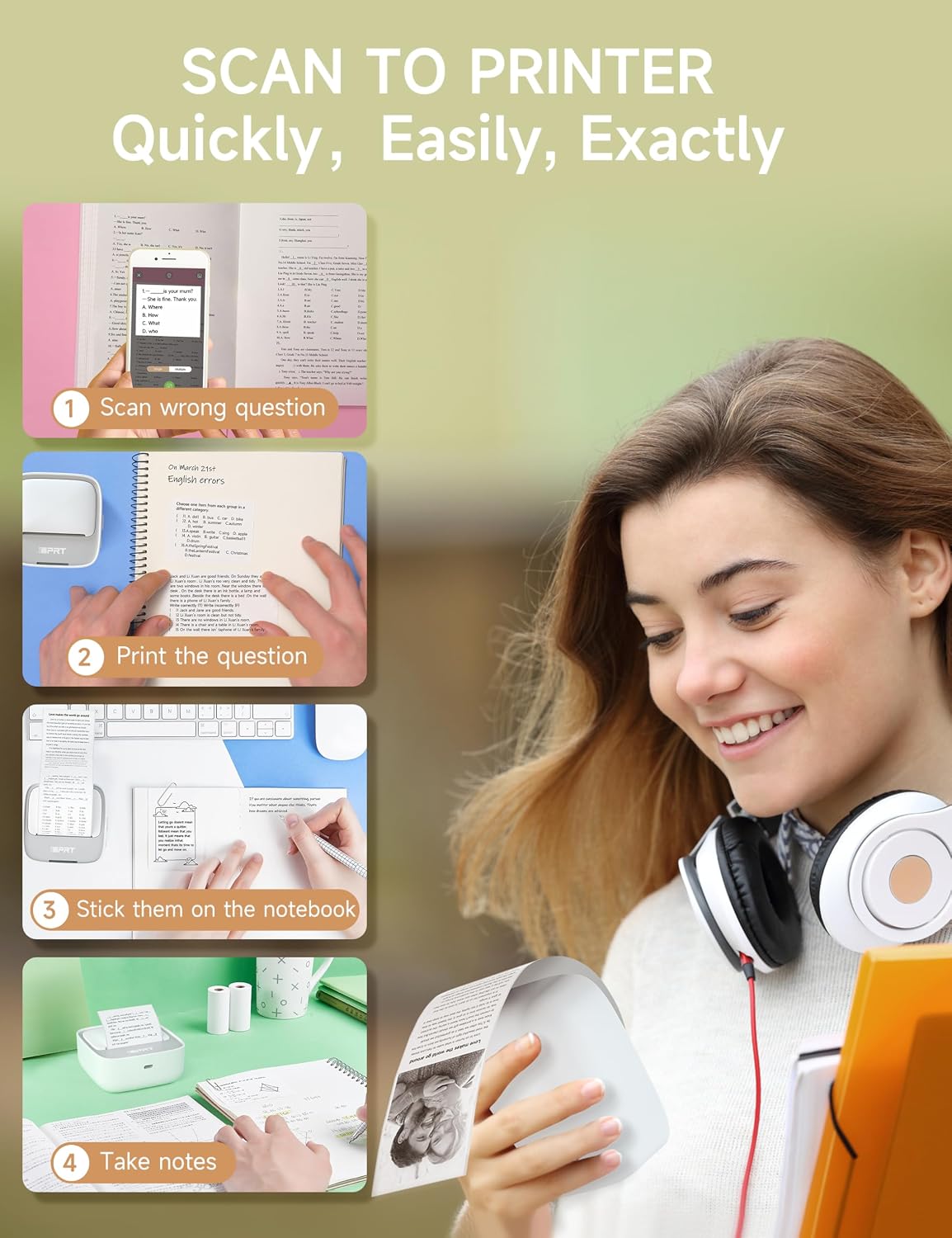 Pocket Bluetooth Sticker Printer for Instant Organization encalife
