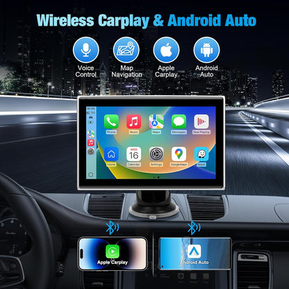 Wireless Carplay Screen 7 Inch Portable Display encalife