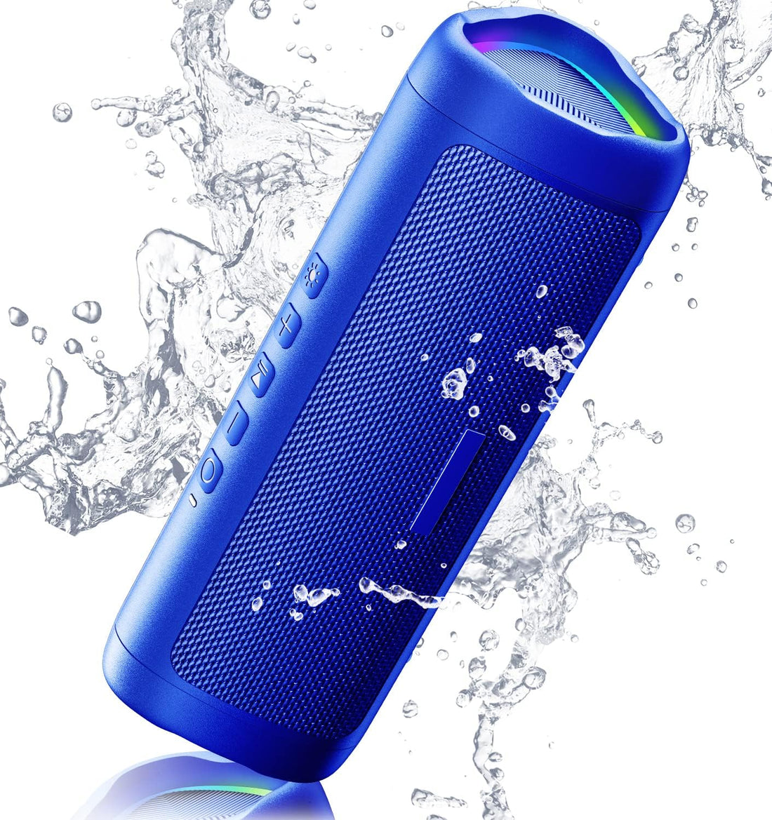 Powerful 20W Waterproof Bluetooth Speaker With Lights encalife
