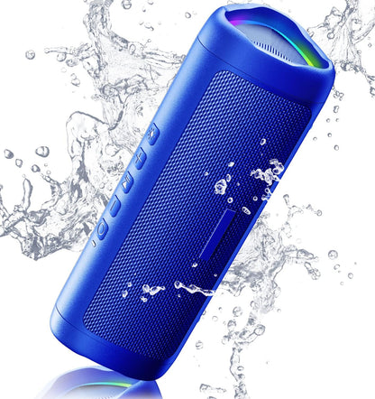 Powerful 20W Waterproof Bluetooth Speaker With Lights encalife