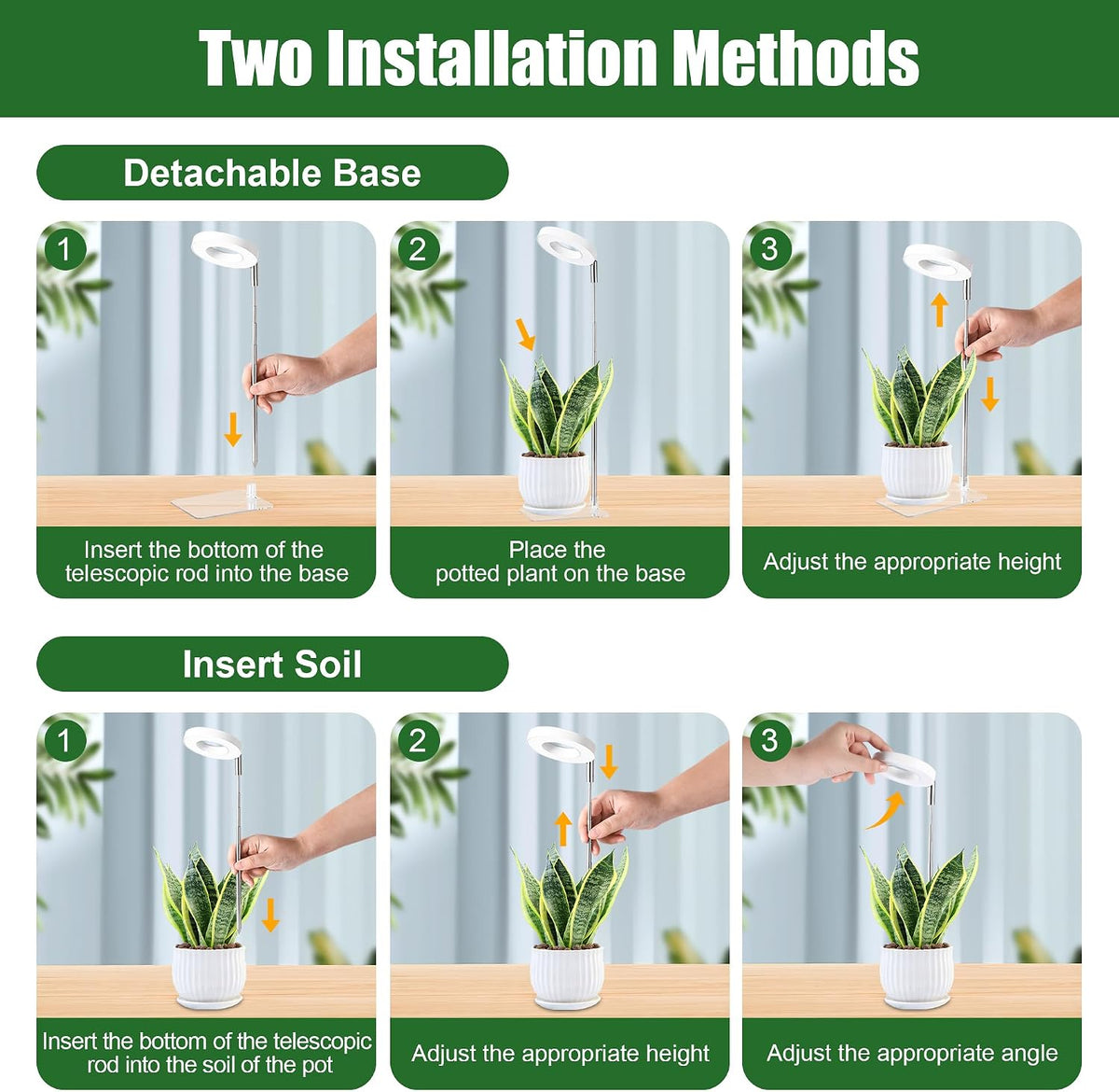 Grow Lights for Indoor Plants | Halo LED Plant Lamp encalife