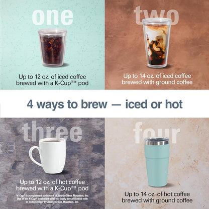 4-in-1 Hot Iced Single Serve Coffee Maker encalife
