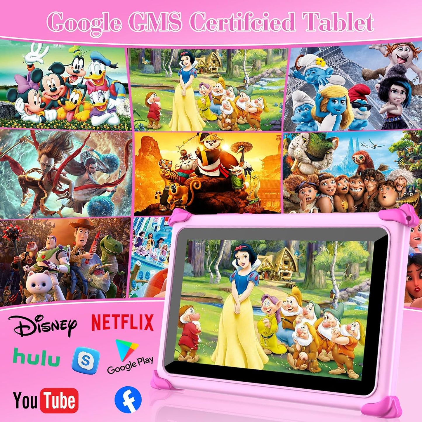 Android 7 Inch Tablet for Kid with Case encalife