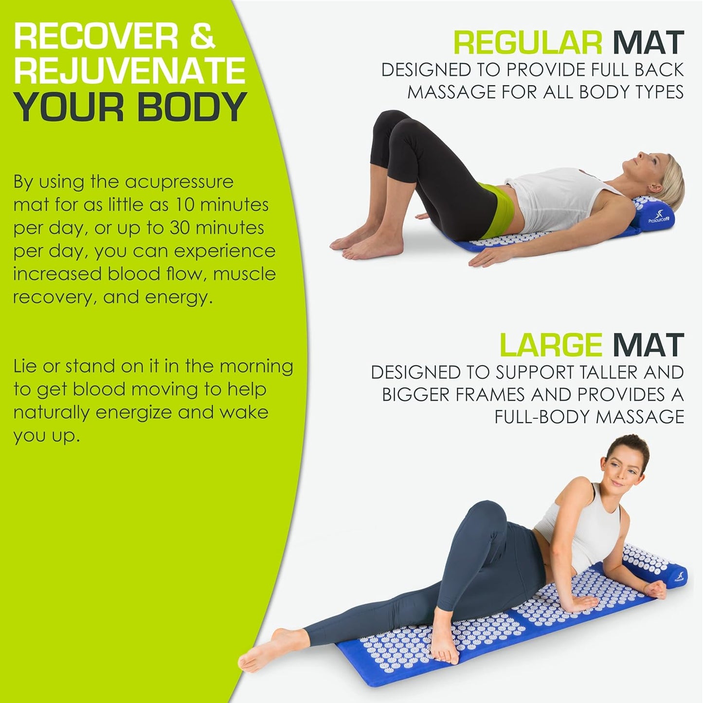 Acupressure Mat Set For Deep Muscle Relaxation encalife