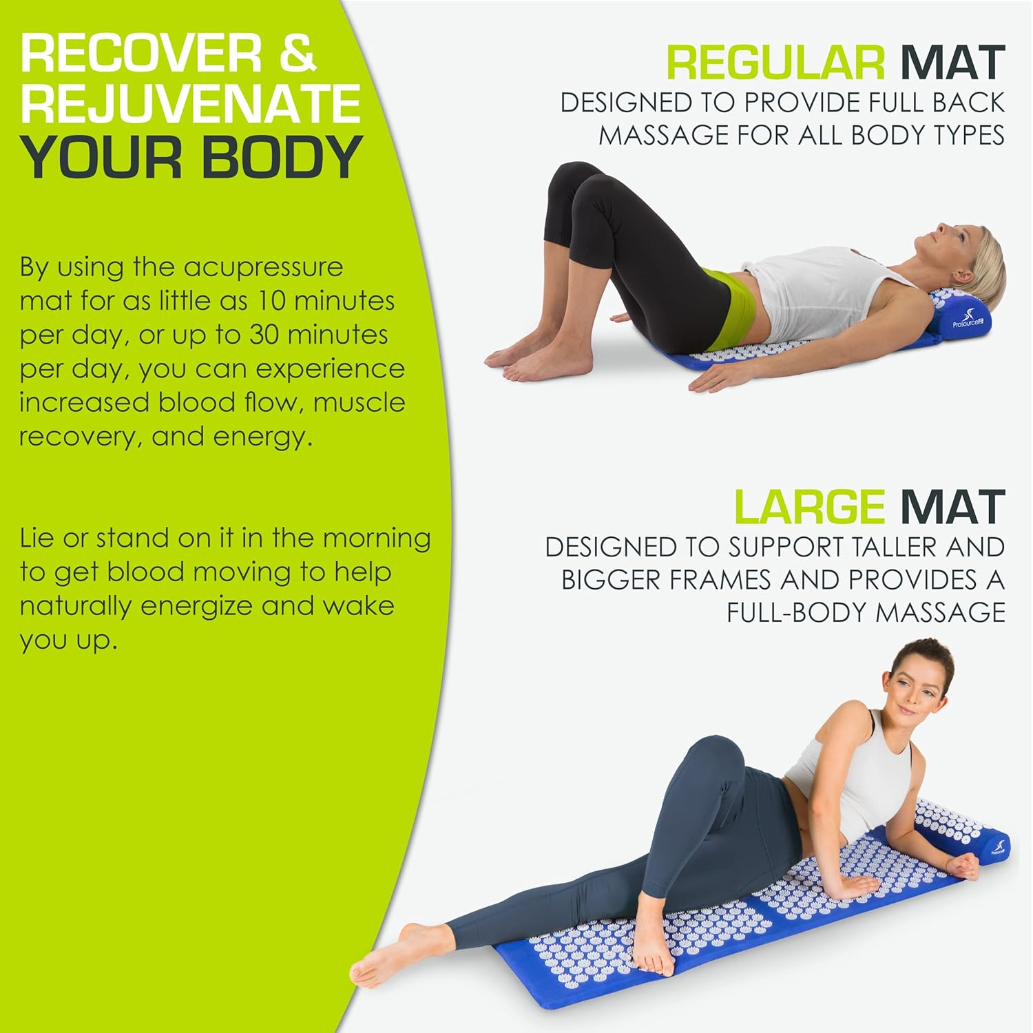 Acupressure Mat Set For Deep Muscle Relaxation encalife