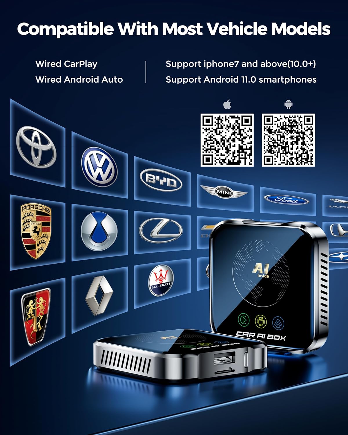 Wireless Carplay Screen Adapter For Smart Cars encalife