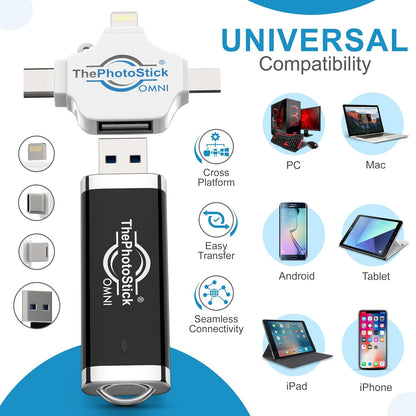 128GB Photo Backup Flash Drive for Devices encalife