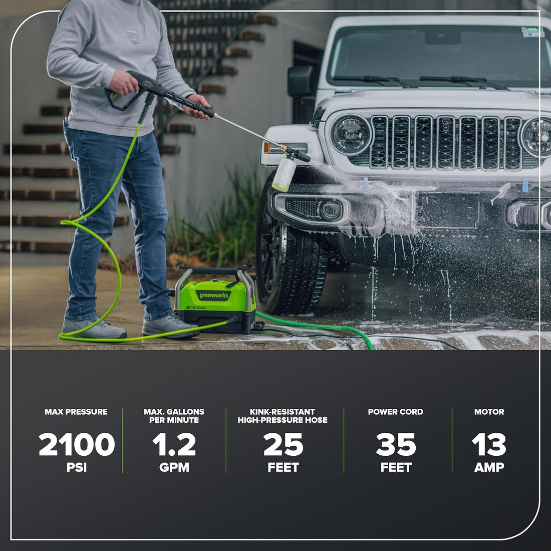 Electric Pressure Washer 2100 PSI encalife