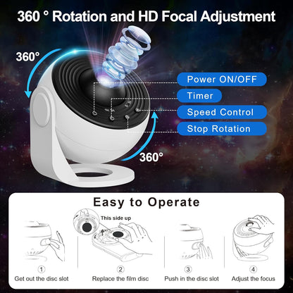 13-in-1 Galaxy Planetarium Projector Light encalife