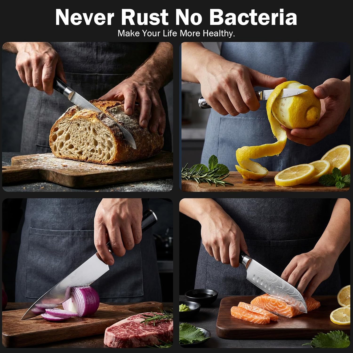 Kitchen Knife Set | 4PCS High Carbon Chef Knives encalife