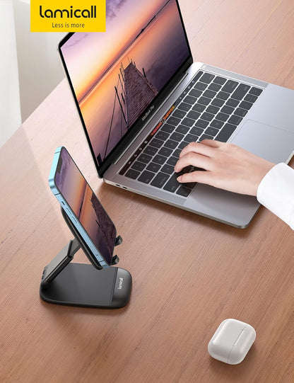 Mobile Stand Adjustable Foldable Desk Phone Holder Mount encalife