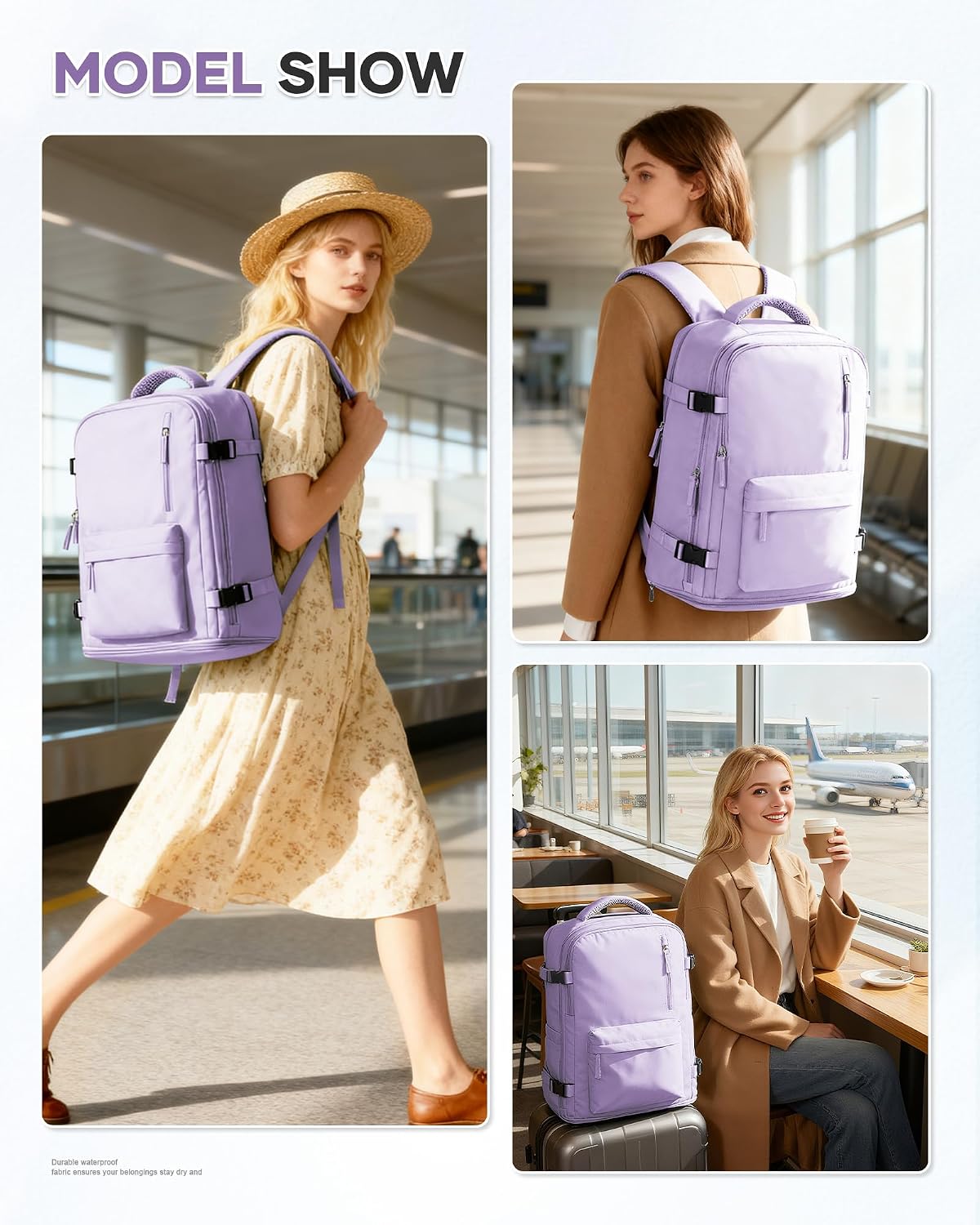 Carry-On Backpack with Shoe Compartment | Carry on luggage encalife