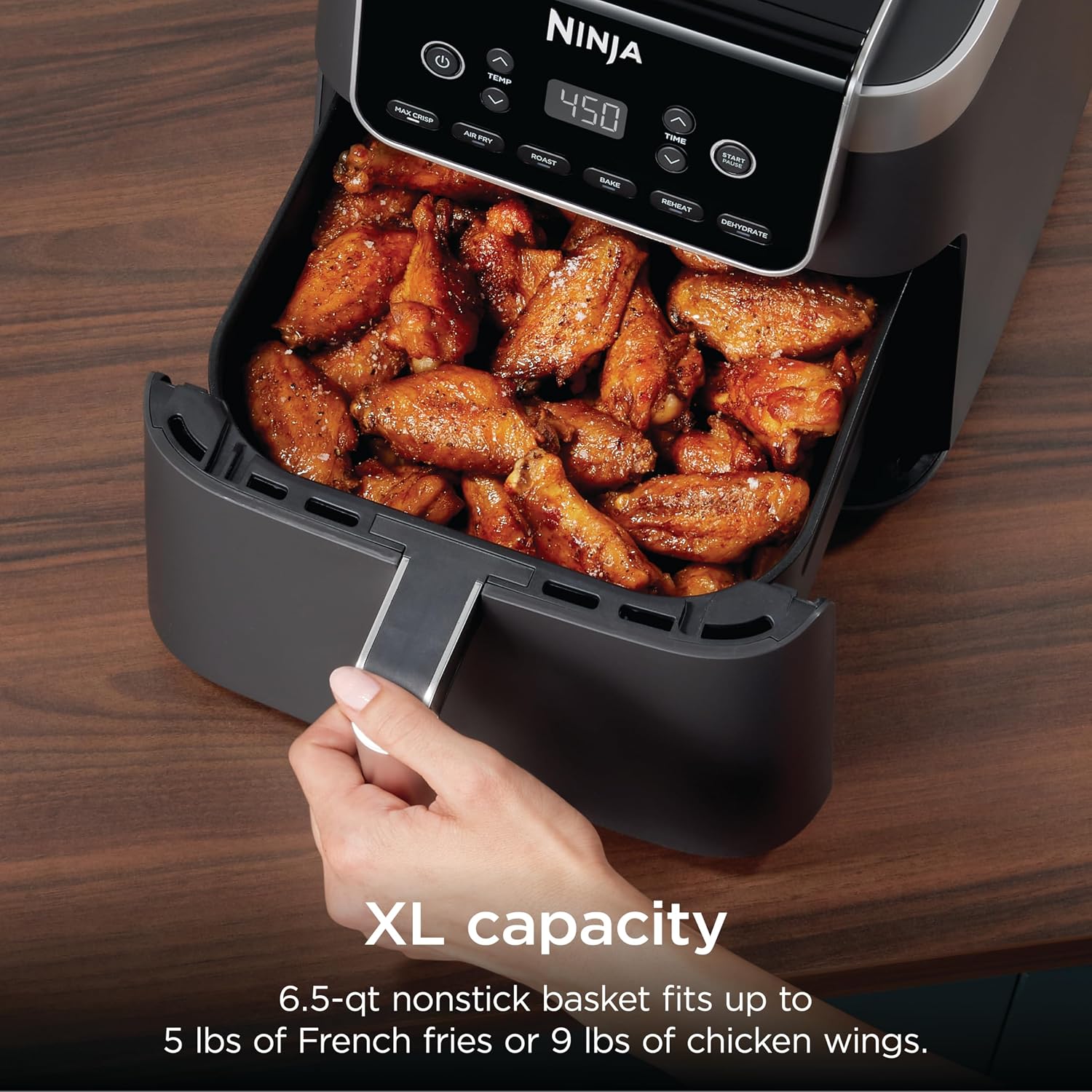 6.5-Quart 6-in-1 XL MaxCrisp Air Fryer encalife