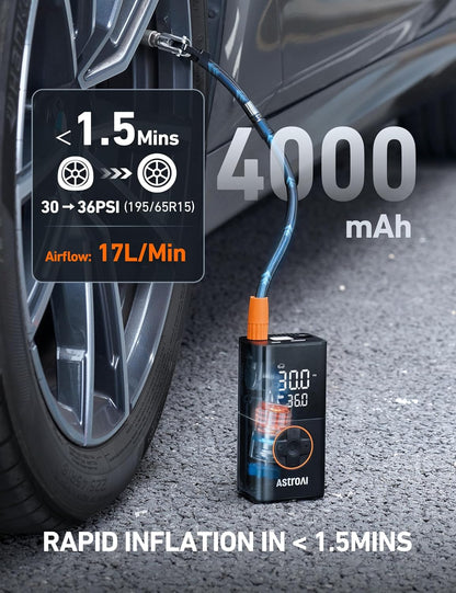 Cordless Tire Inflator For Fast Roadside Emergencies encalife