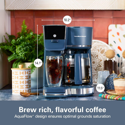 2-Way Hot Iced Single Serve Coffee Maker encalife
