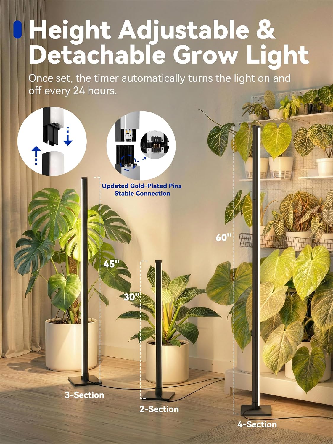 Grow Light For Indoor Plants | Vertical Full Spectrum encalife