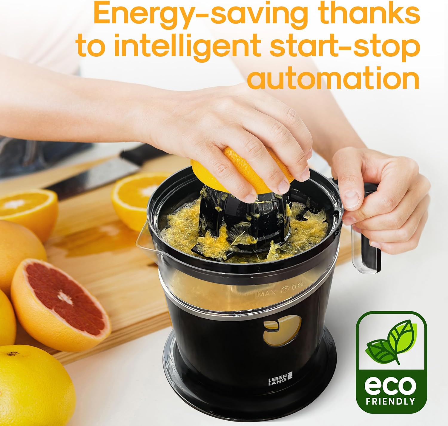 Electric Juicer Citrus | BPA-Free Orange & Lemon Juicer with Pulp Control encalife