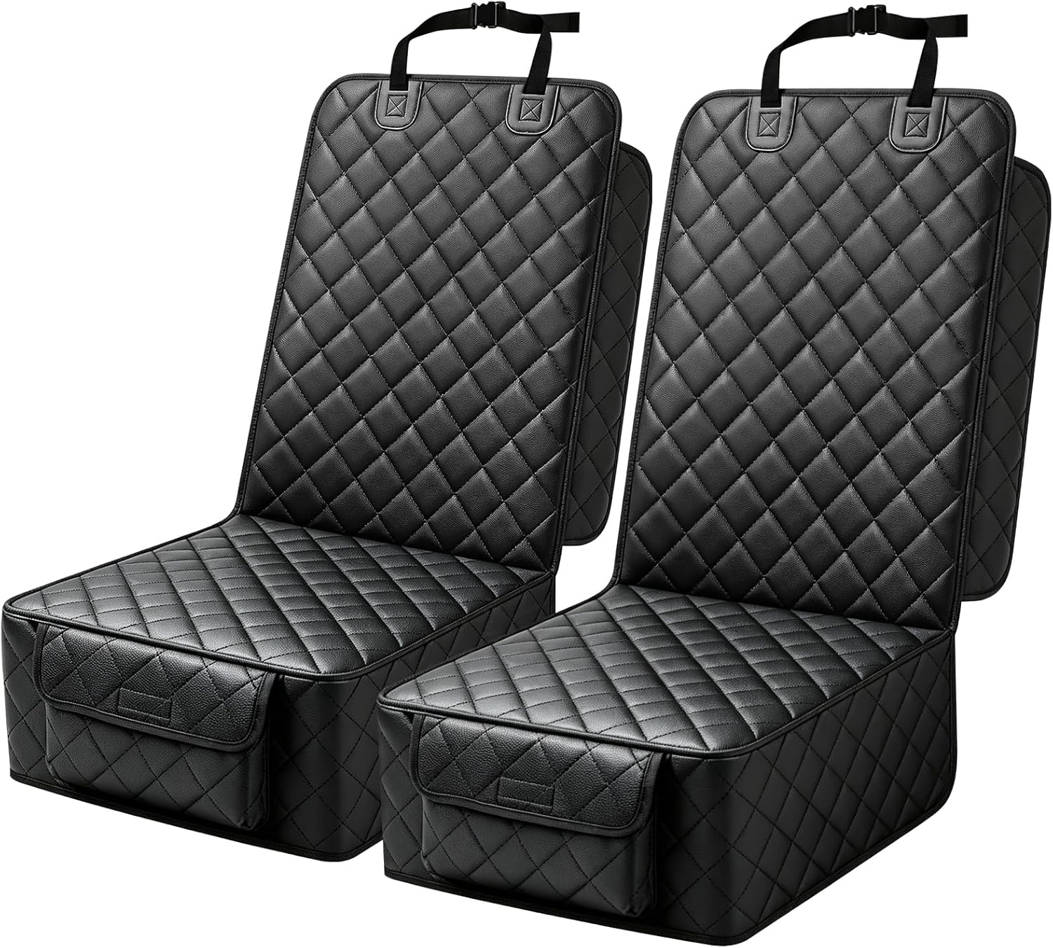 Waterproof Dog Car Seat Cover Front 2 Pack Black encalife