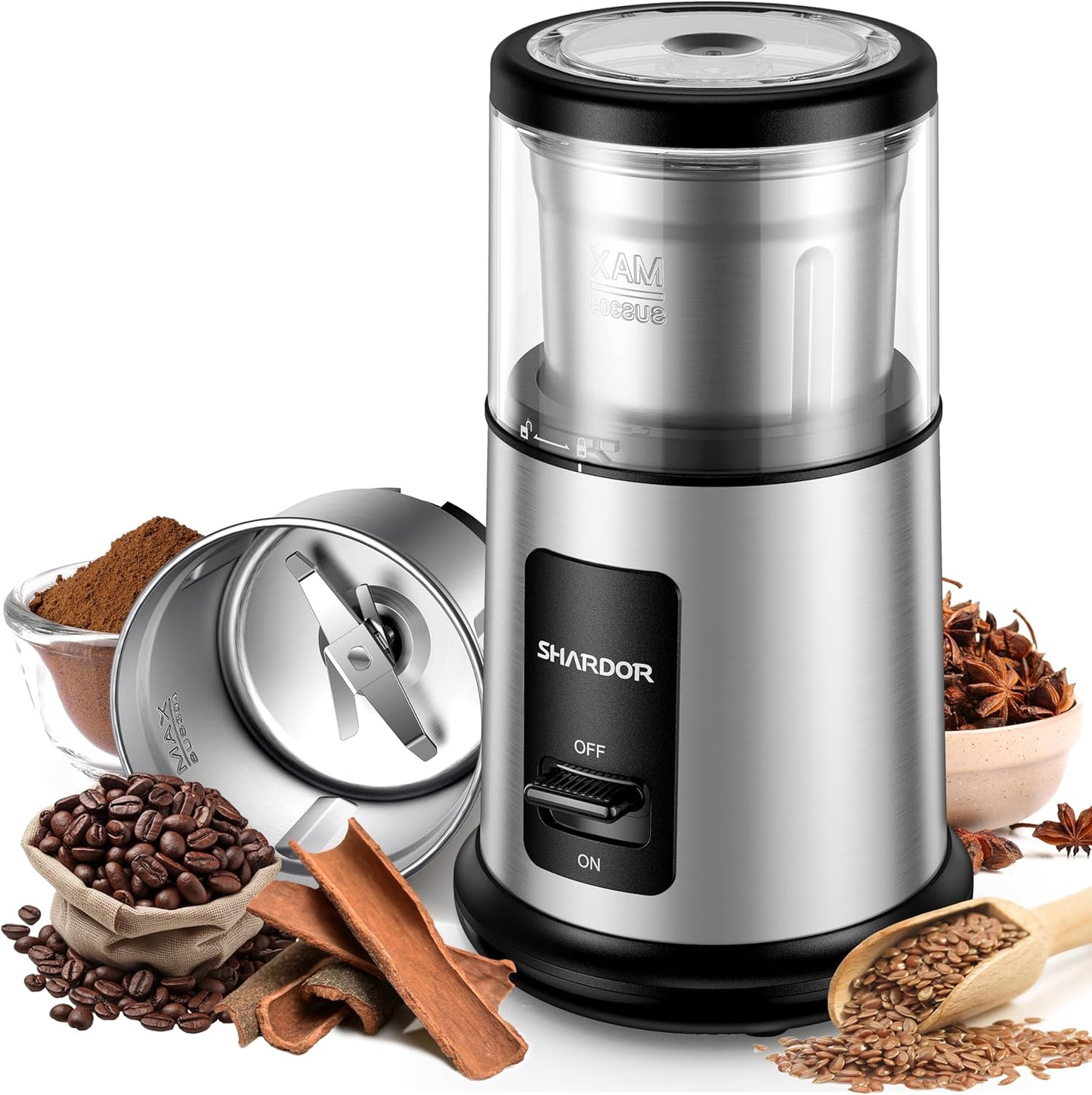 Silent Coffee Grinder Electric encalife