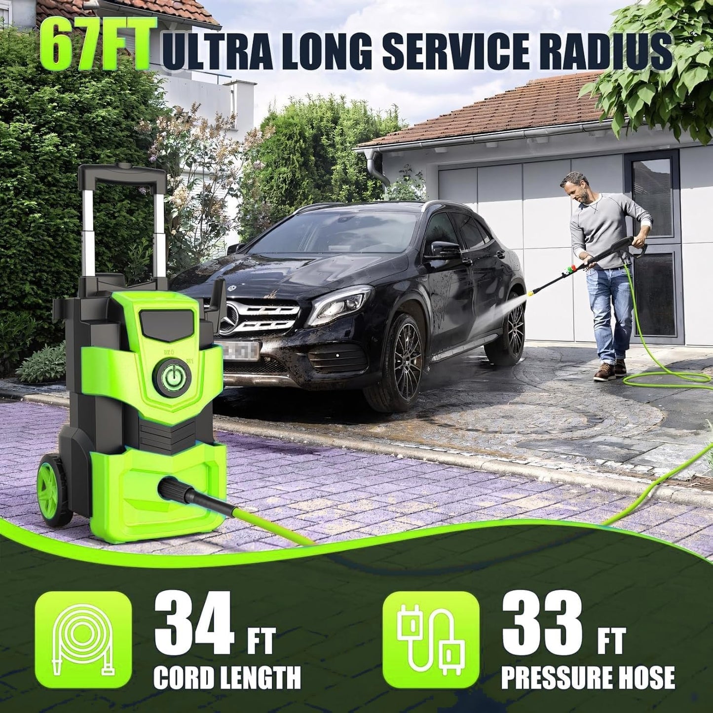 Pressure Washer | 5000 PSI Heavy Duty Cleaner encalife