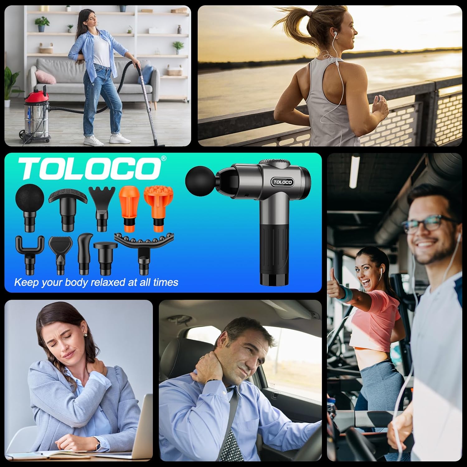 Deep Tissue Massage Gun For Muscle Recovery encalife