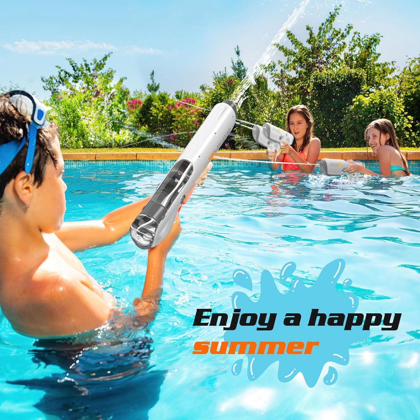 Electric Water Gun | Automatic Recharge High Range Blaster Toy encalife