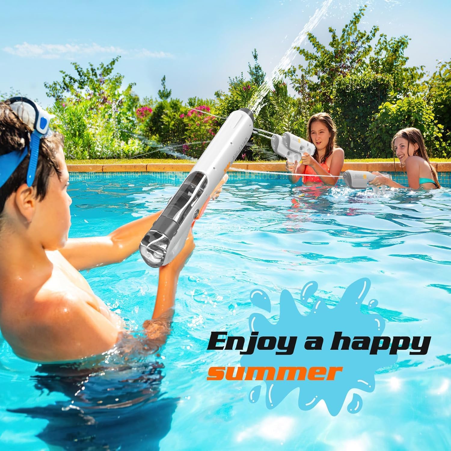 Electric Water Gun | Automatic Recharge High Range Blaster Toy encalife