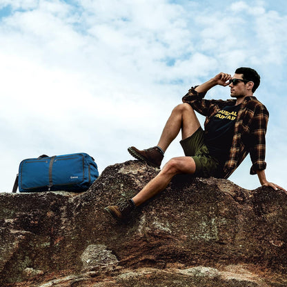 Foldable Travel Duffle with Shoe Compartment | Carry on luggage encalife