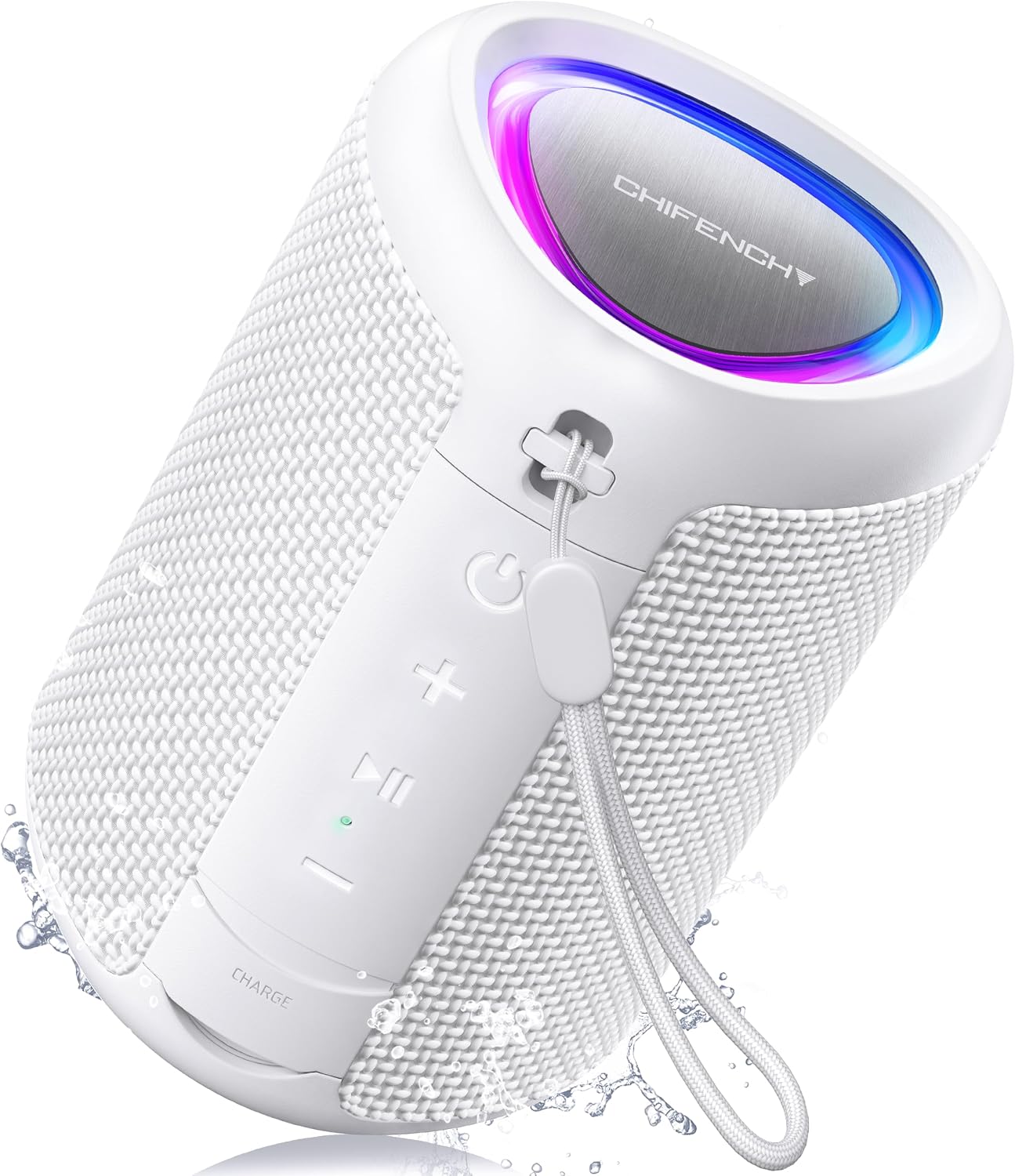 Powerful Waterproof Bluetooth Speaker With Party Lights encalife