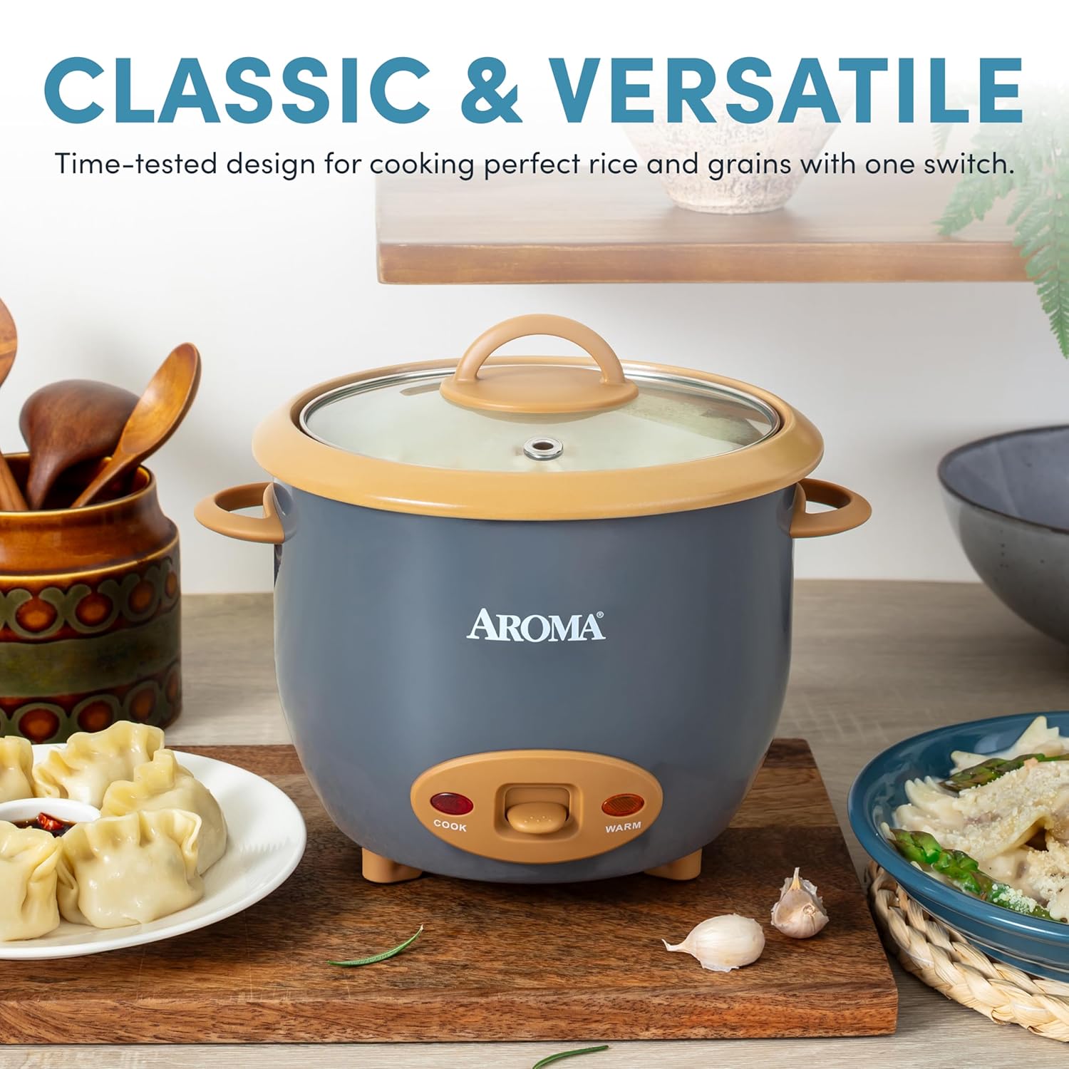 AROMA Rice Cooker 6-Cup I CoreCoat encalife