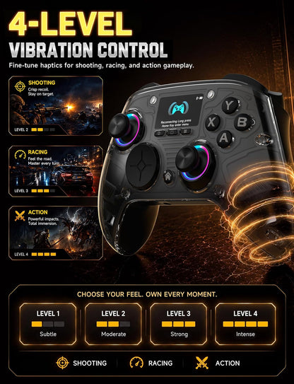 Multi-Platform Gaming Controller With Interactive Screen encalife