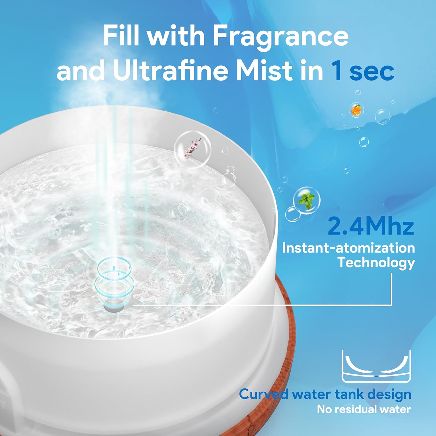 500ML Essential Oil Diffuser With Remote Control encalife