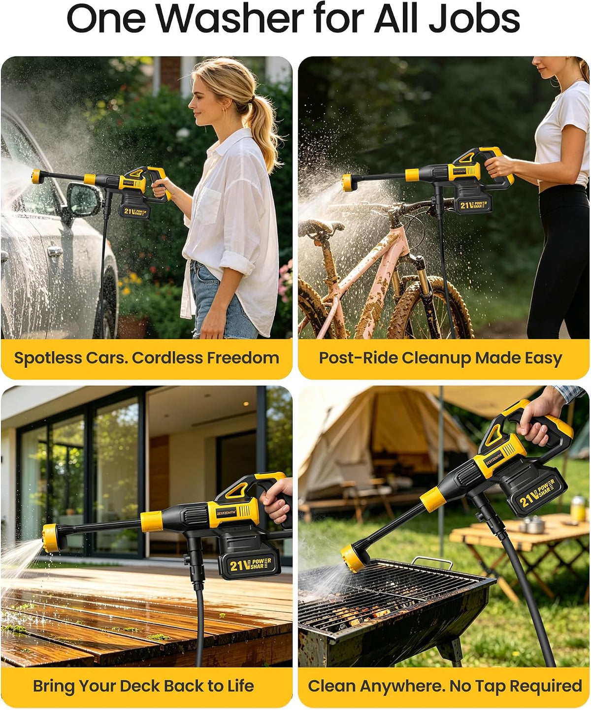 Cordless Pressure Washer 1520 PSI encalife