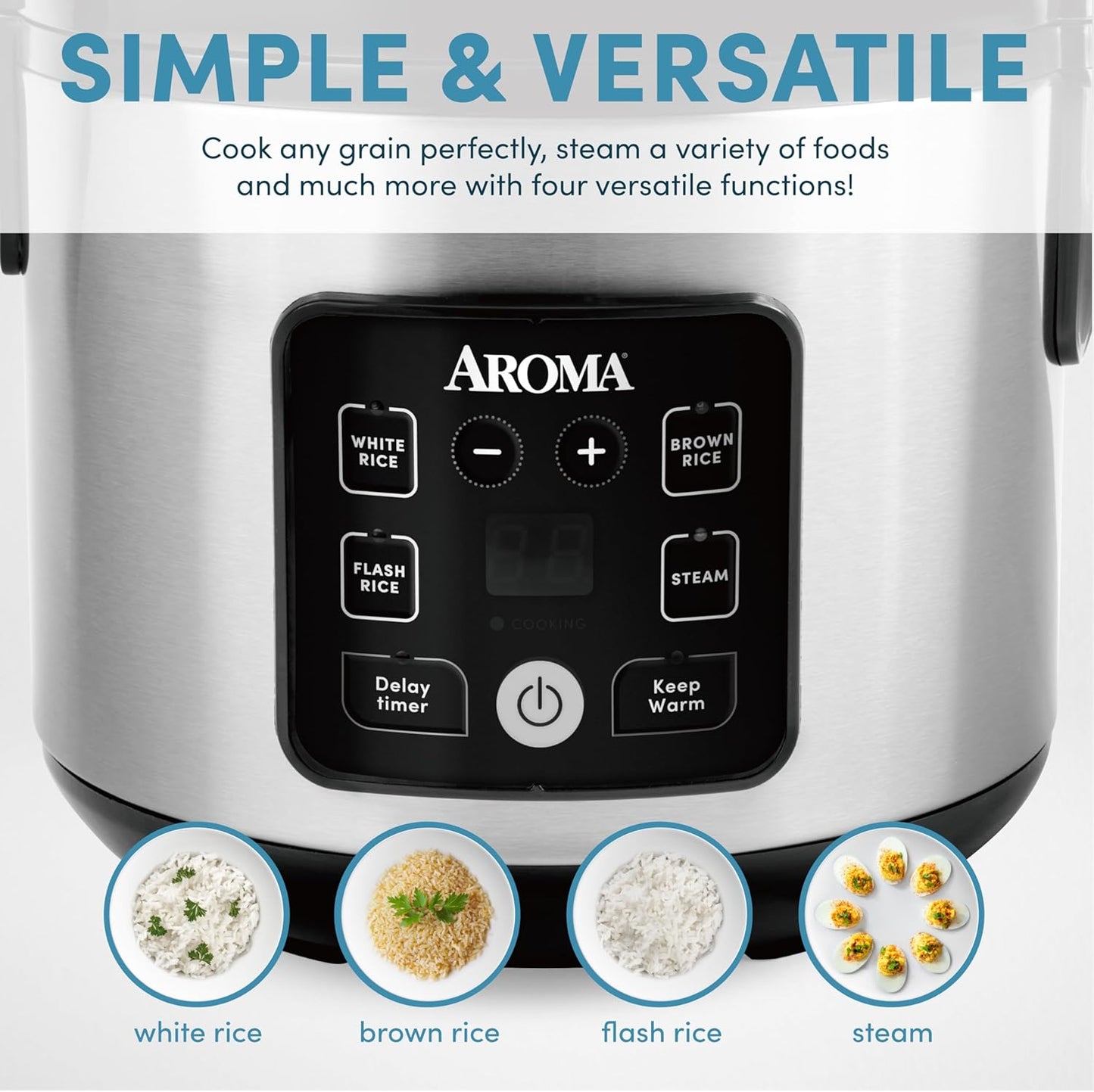 AROMA CoreCoat I Rice Cooker 4-Cup encalife