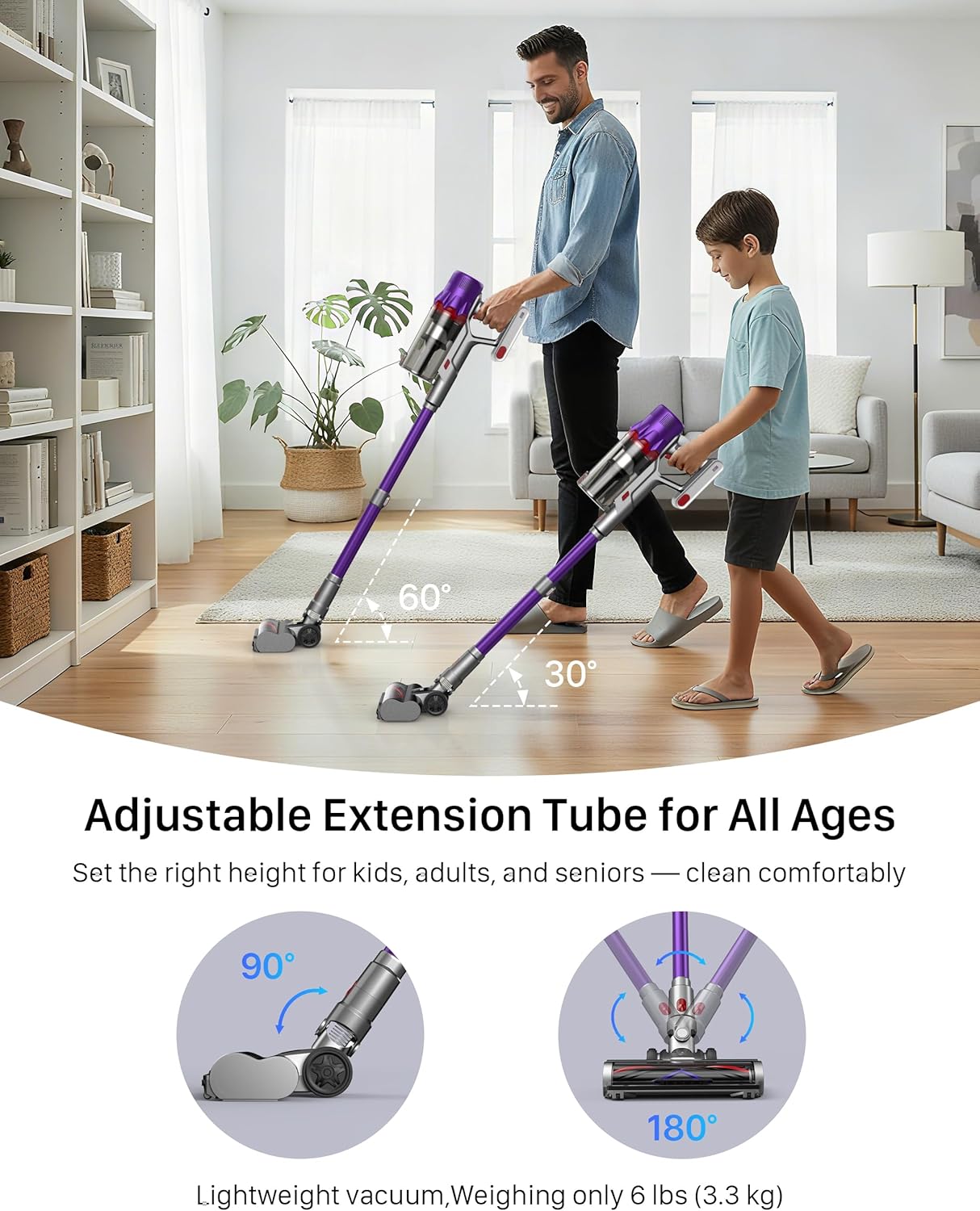 iXlion 45KPa Lightweight Cordless Vacuum Cleaner encalife