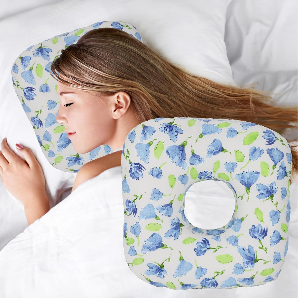 Side Sleeper Ear Relief Piercing Pillow encalife