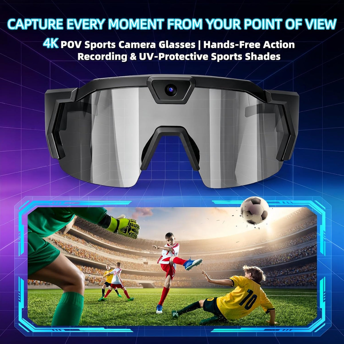 4K Camera Smart Sunglasses encalife