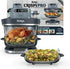 6-quart modular glass air fryer with 2.5-quart borosilicate cooking container